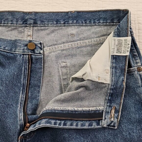 Wrangler Jeans Men's 38x32 Regular Fit Straight Leg Medium Wash 965T1DS EUC - Picture 10 of 16